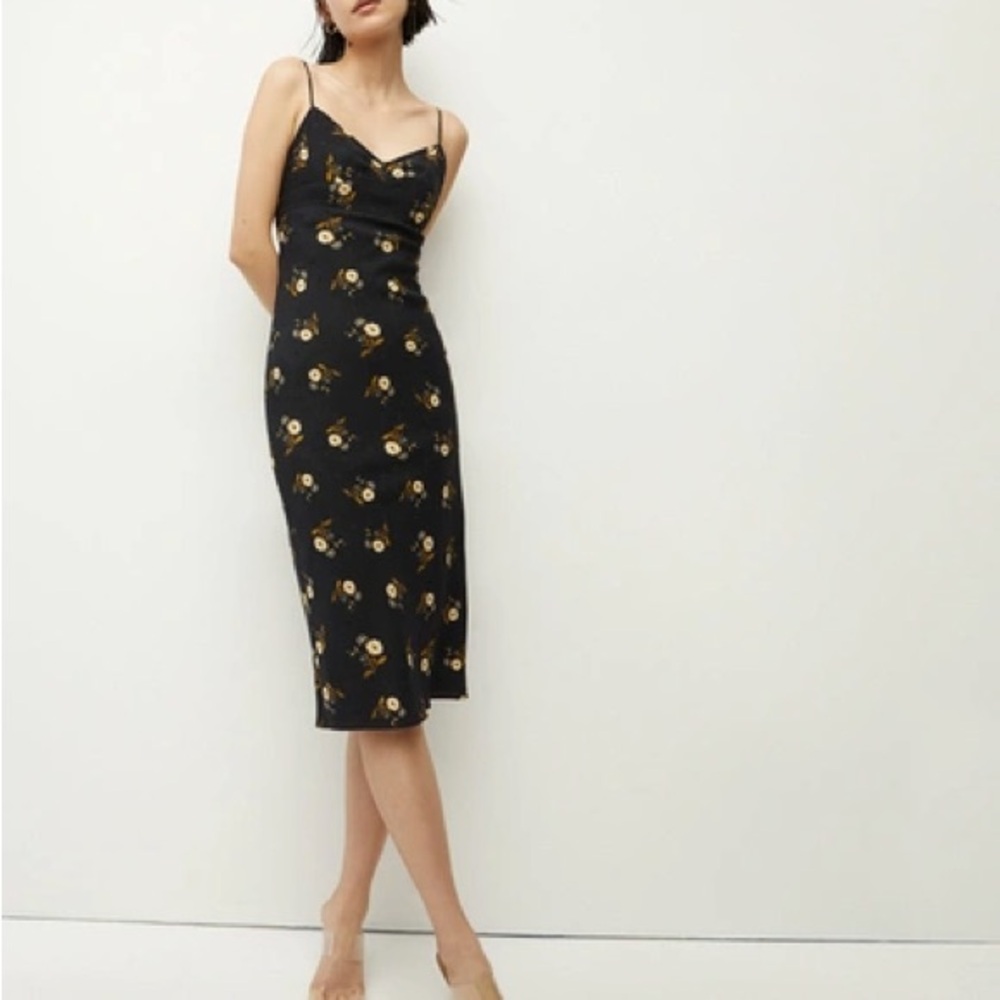 Veronica Beard NWT Size 16 Floral Black Dress